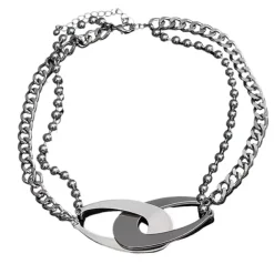 Necklaces & Chokers*Boogzel Clothing No Lesson Learned Chain Link Necklace Silver