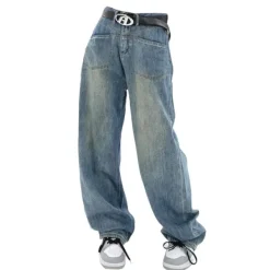 Jeans*Boogzel Clothing Nonconformist Wide Jeans Blue