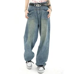 Jeans*Boogzel Clothing Nonconformist Wide Jeans Blue