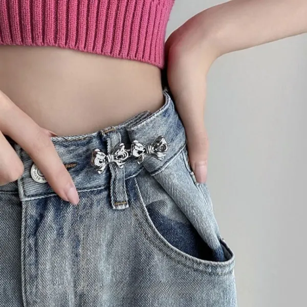 Other*Boogzel Clothing No-Sew Jean Buttons Silver