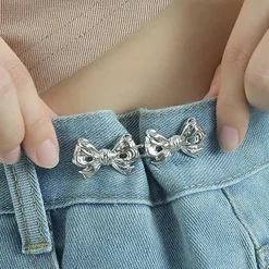 Other*Boogzel Clothing No-Sew Jean Buttons Silver