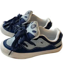 Classics|Aesthetic Sneakers*Boogzel Clothing Nostalgic Games Denim Sneakers Blue