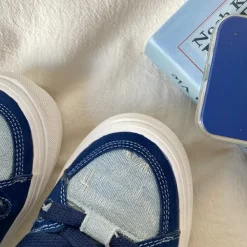 Classics|Aesthetic Sneakers*Boogzel Clothing Nostalgic Games Denim Sneakers Blue