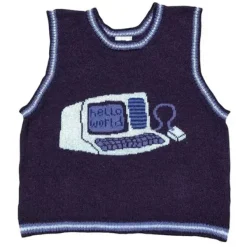 Knit Vests*Boogzel Clothing Nostalgic Games Knit Vest Blue