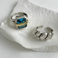 Rings*Boogzel Clothing Ocean Glimmer Ring Silver