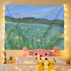 Posters / Tapestry|Lights & Lamps*Boogzel Clothing Oil Painting Tapestry & LED Lights Set
