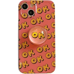 Iphone Cases*Boogzel Clothing OK PopSocket iPhone Case Pink/yellow