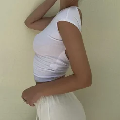Y2K Tops|Crop Tops*Boogzel Clothing Old Money Open Back Crop Top