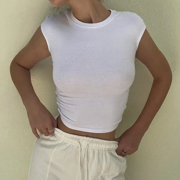 Y2K Tops|Crop Tops*Boogzel Clothing Old Money Open Back Crop Top
