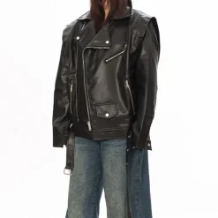 Coats & Jackets*Boogzel Clothing One Way Ticket Moto Jacket Black