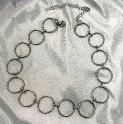 Necklaces & Chokers*Boogzel Clothing O-Ring Choker Silver