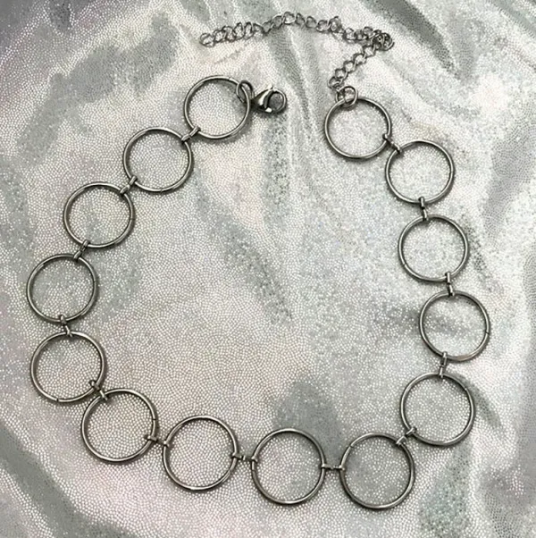 Necklaces & Chokers*Boogzel Clothing O-Ring Choker Silver