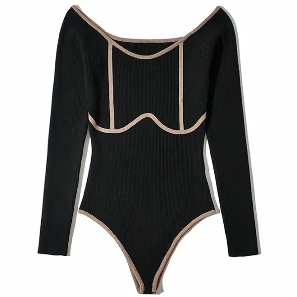 Long Sleeve Tops*Boogzel Clothing Outta Town Underbust Bodysuit
