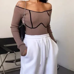 Long Sleeve Tops*Boogzel Clothing Outta Town Underbust Bodysuit