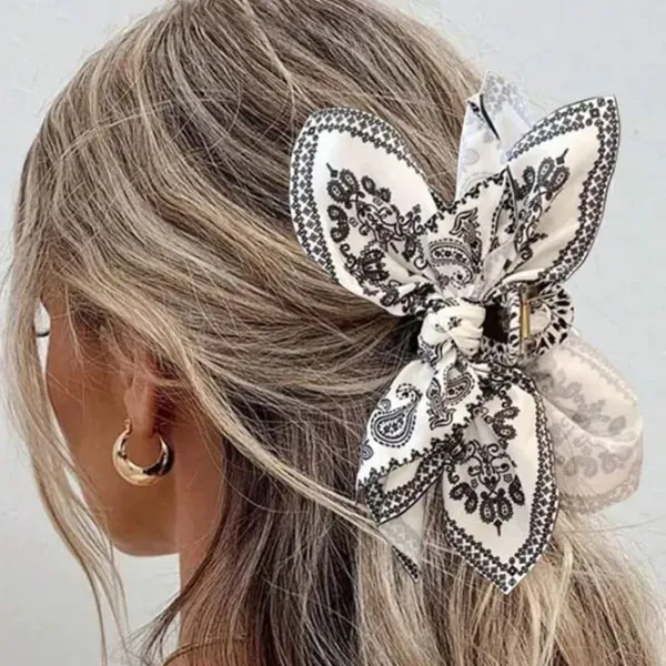 Hair Accessories*Boogzel Clothing Paisley Bow Hair Claw