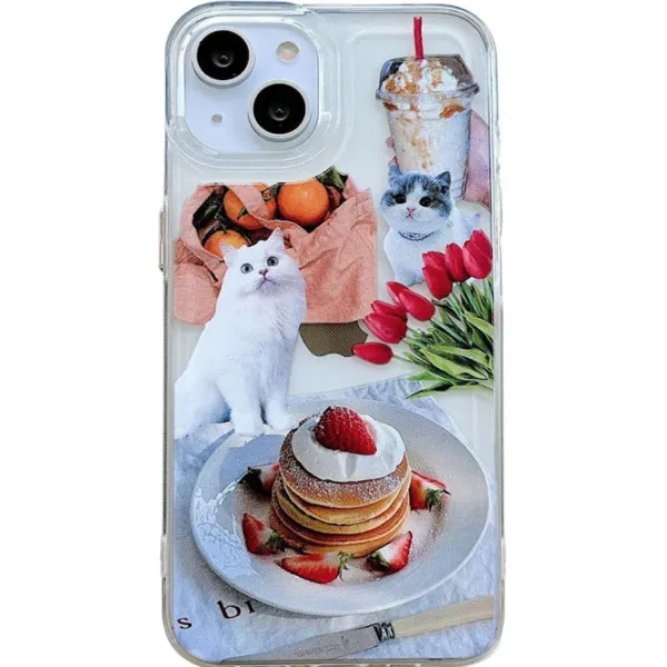 Iphone Cases*Boogzel Clothing Pancakes & Cat iPhone Case