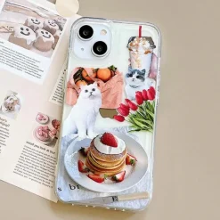Iphone Cases*Boogzel Clothing Pancakes & Cat iPhone Case