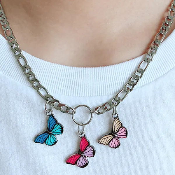 Other|Necklaces & Chokers*Boogzel Clothing Papillon Necklace Silver