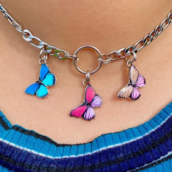 Other|Necklaces & Chokers*Boogzel Clothing Papillon Necklace Silver