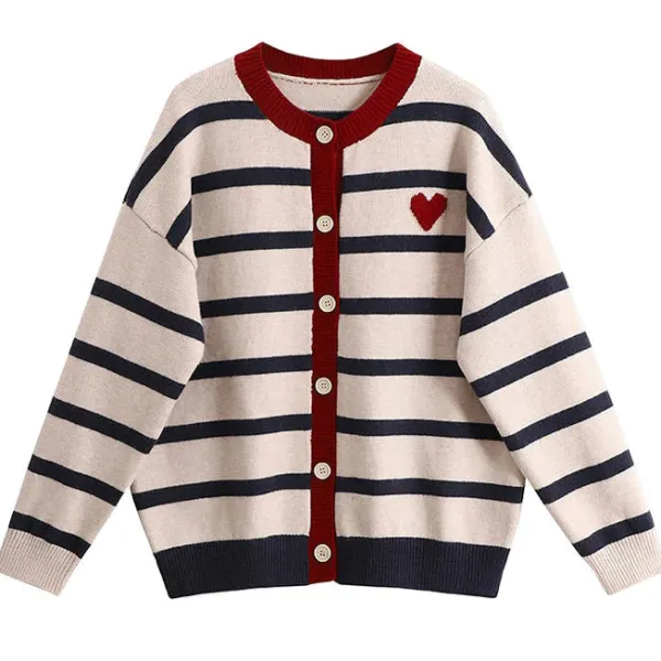 Striped Sweaters|Knit Cardigans*Boogzel Clothing Paris Striped Cardigan