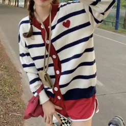 Striped Sweaters|Knit Cardigans*Boogzel Clothing Paris Striped Cardigan