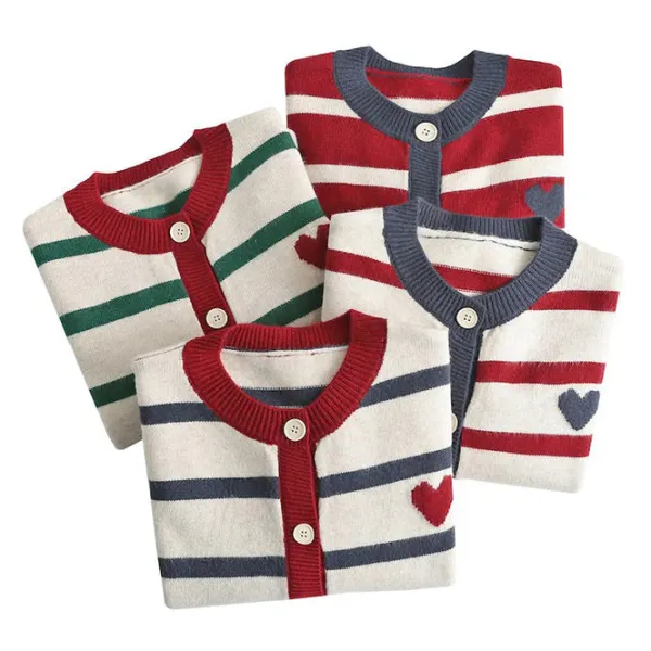Striped Sweaters|Knit Cardigans*Boogzel Clothing Paris Striped Cardigan