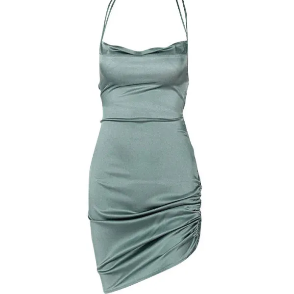 Dresses & Rompers*Boogzel Clothing Parisian Lace Up Satin Dress