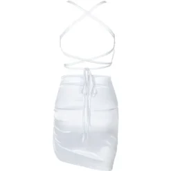Dresses & Rompers*Boogzel Clothing Parisian Lace Up Satin Dress