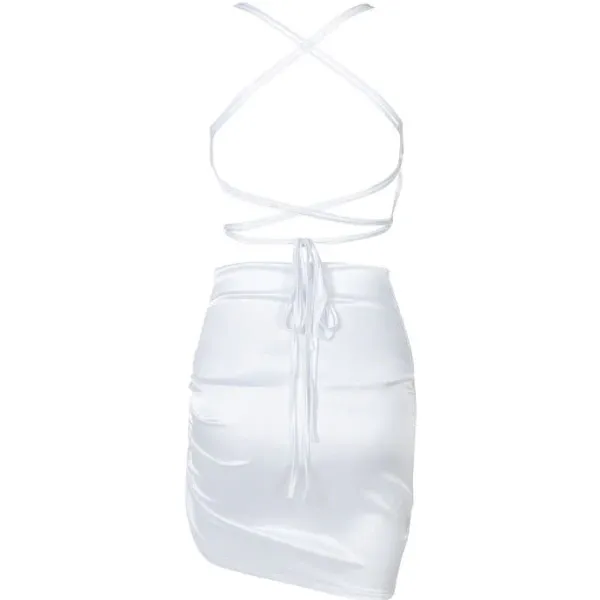 Dresses & Rompers*Boogzel Clothing Parisian Lace Up Satin Dress