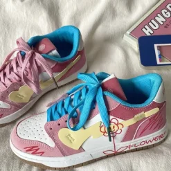 Classics|Aesthetic Sneakers*Boogzel Clothing Pastel Aesthetic Flower Sneakers Pink/blue