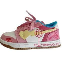 Classics|Aesthetic Sneakers*Boogzel Clothing Pastel Aesthetic Flower Sneakers Pink/blue