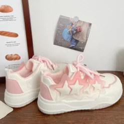 Aesthetic Sneakers*Boogzel Clothing Pastel Aesthetic Star Sneakers