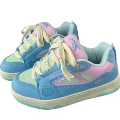 Aesthetic Sneakers*Boogzel Clothing Pastel Candy Skater Sneakers Blue