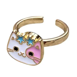 Anxiety Rings|Rings*Boogzel Clothing Pastel Cat Anxiety Ring