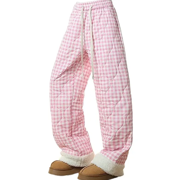 Pants & Trousers*Boogzel Clothing Pastel Checkered Puffer Pants