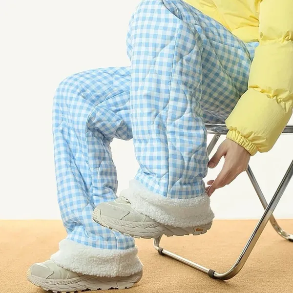 Pants & Trousers*Boogzel Clothing Pastel Checkered Puffer Pants