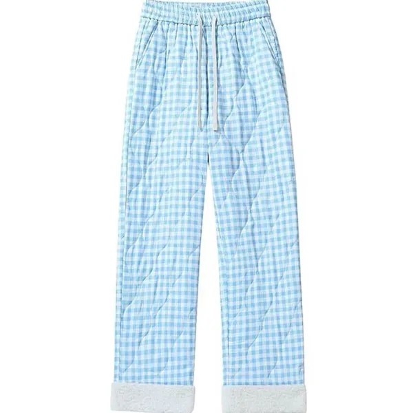 Pants & Trousers*Boogzel Clothing Pastel Checkered Puffer Pants