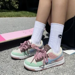 Classics|Aesthetic Sneakers*Boogzel Clothing Color Block Star Sneakers Pastel