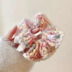 Hair Accessories*Boogzel Clothing Pastel Crochet Scrunchie Pink