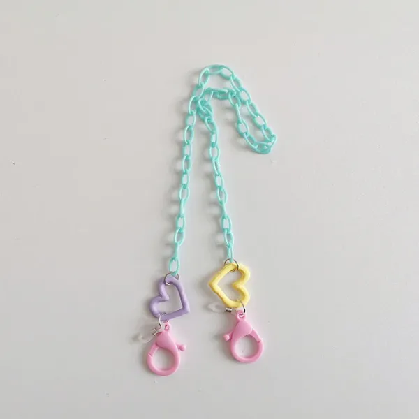 Other*Boogzel Clothing Pastel Face Mask Holder Chain