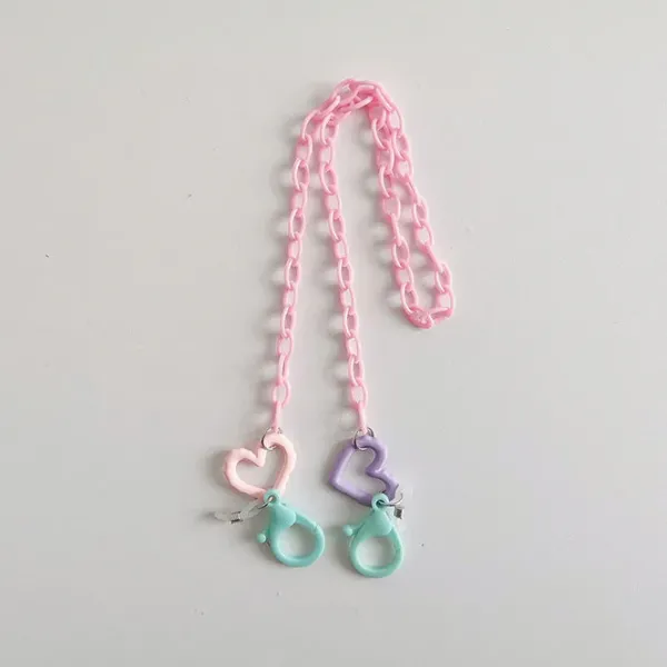 Other*Boogzel Clothing Pastel Face Mask Holder Chain