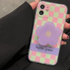 Iphone Cases*Boogzel Clothing Pastel Flower Checker iPhone Case