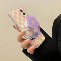 Iphone Cases*Boogzel Clothing Pastel Flower Checker iPhone Case