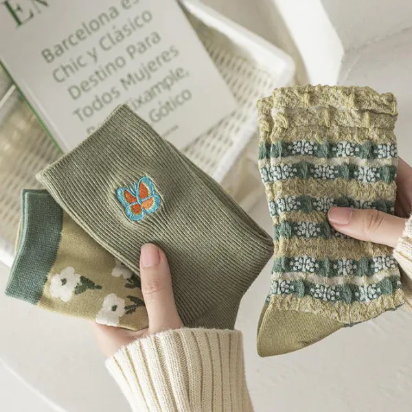 Socks*Boogzel Clothing Pastel Green Aesthetic Socks