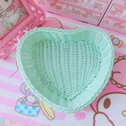 Aesthetic Room Decor*Boogzel Clothing Pastel Heart Storage Basket