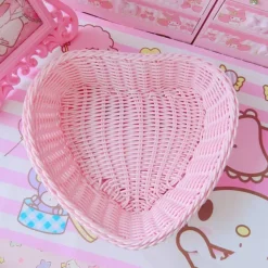 Aesthetic Room Decor*Boogzel Clothing Pastel Heart Storage Basket