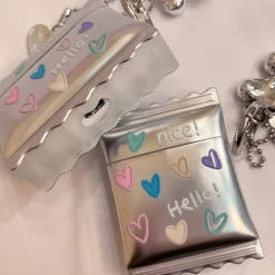 Iphone Cases|Other*Boogzel Clothing Pastel Hearts AirPods Case Silver