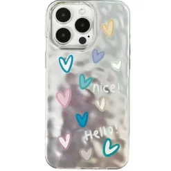 Iphone Cases*Boogzel Clothing Pastel Hearts iPhone Case Silver