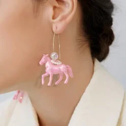 Earrings*Boogzel Clothing Pastel Horse Earrings