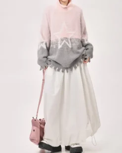 Sweaters*Boogzel Clothing Pastel Knit Sweater with Star Design